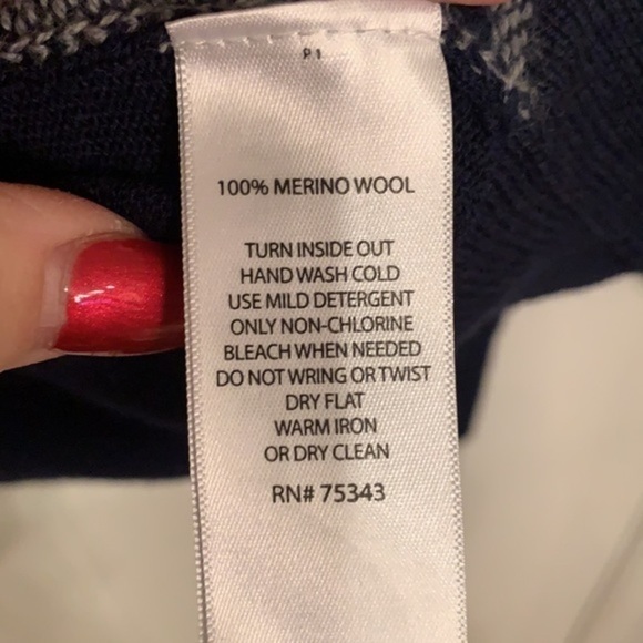 Ethan pierce 100% fine merino wool two tone 1/4 quarter zip sweater - Picture 4 of 7